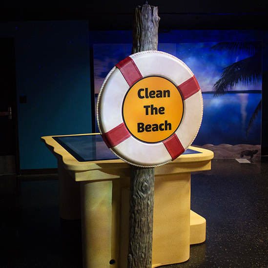 overview of the Clean the Beach station